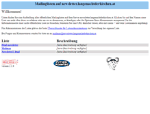 Tablet Screenshot of newsletter.langenachtderkirchen.at